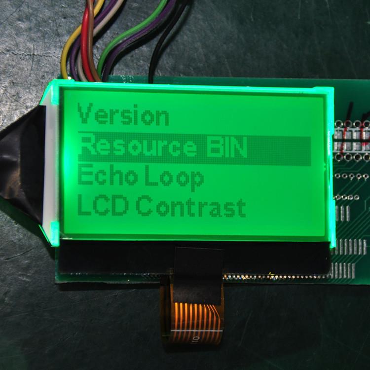 Yellow-Green 128x64 Lcd